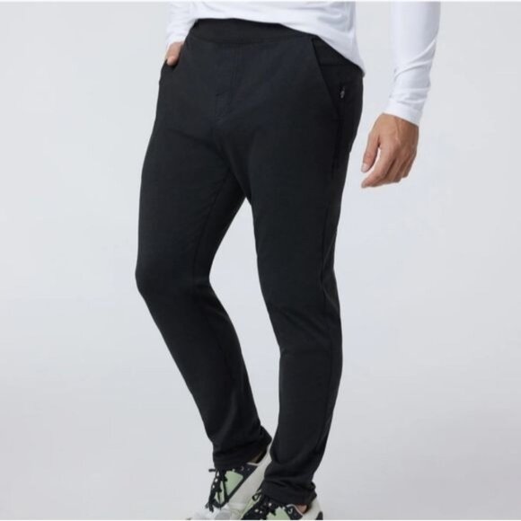 Vuori Heather Black Coronado Dreamknit Warm Sweatpants Pants Mens Size Large - Picture 1 of 6